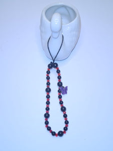 Pink Floral Pearl Mobile Charm